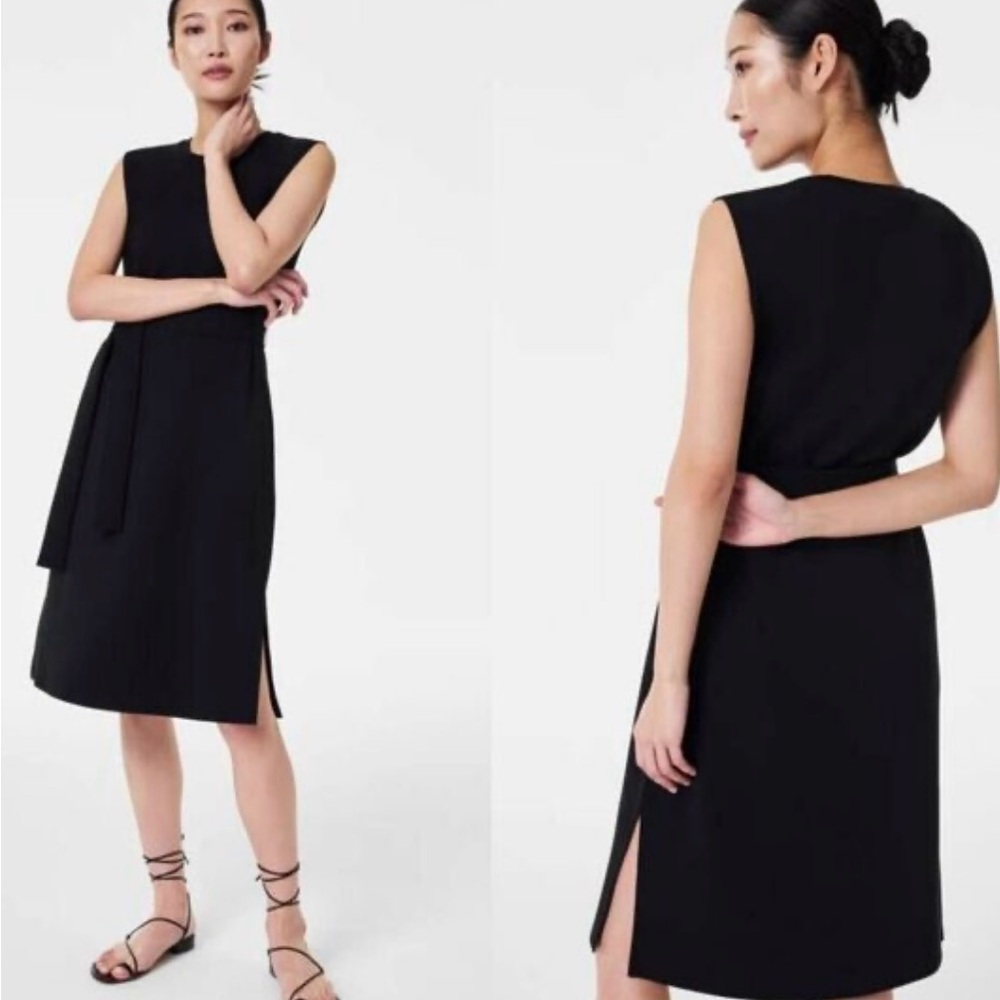 Spanx Air Essentials Black Sleeveless Tank Dress (sm)